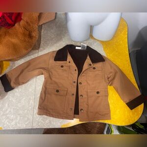 Kids Corduroy Workwear Brown Jacket